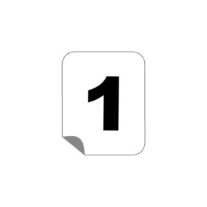 Numéros d'obstacles stickers