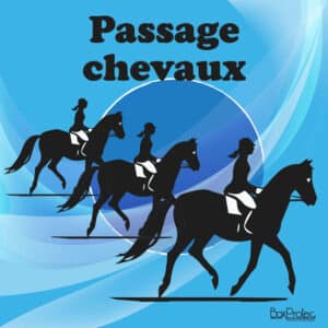 Panneau “Passage de chevaux” - bleu