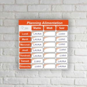 Planning d’alimentation - Orange