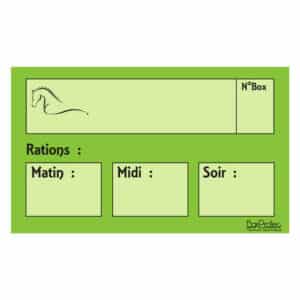 Plaque de ration effaรงable - Vert
