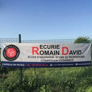 Bâche publicitaire 3 x 0,8 m