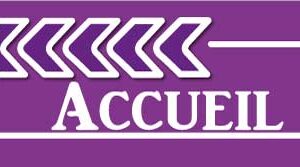 Flèche “Accueil” - Violet