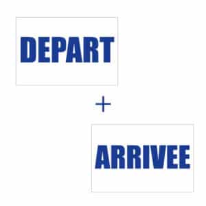 Panneau Dรฉpart โ Arrivรฉe