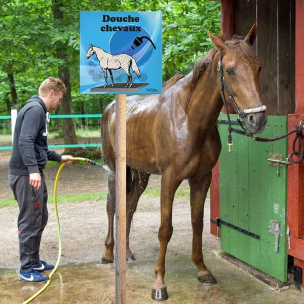 Panneau "Douche chevaux"