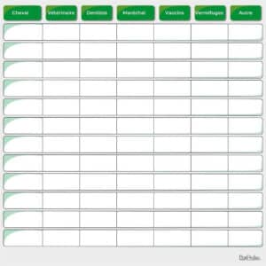 Planning de semaine + notes - Vert