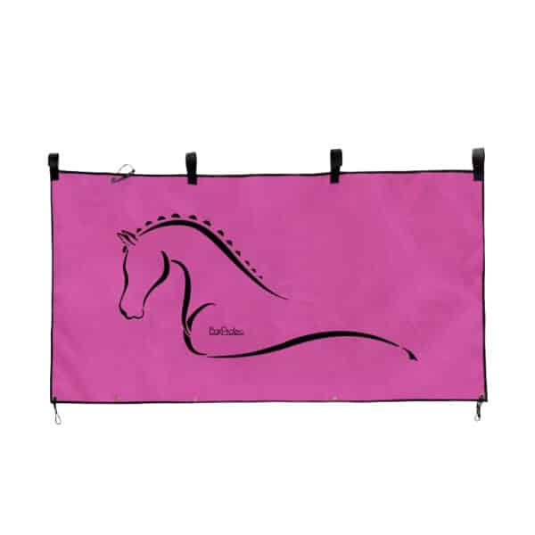 Tenture de box - rose