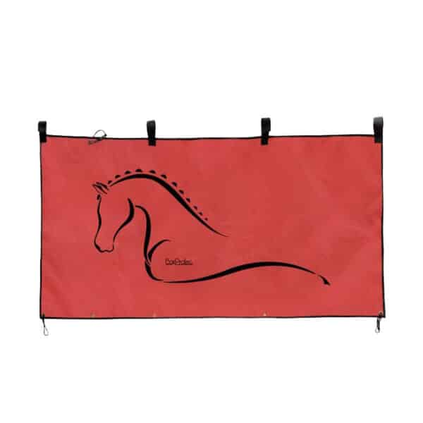 Tenture de box - rouge