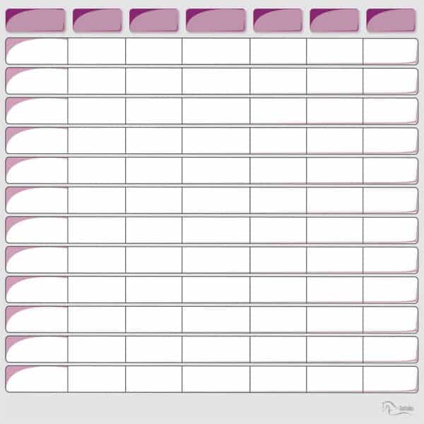 Planning vierge - Bordeaux