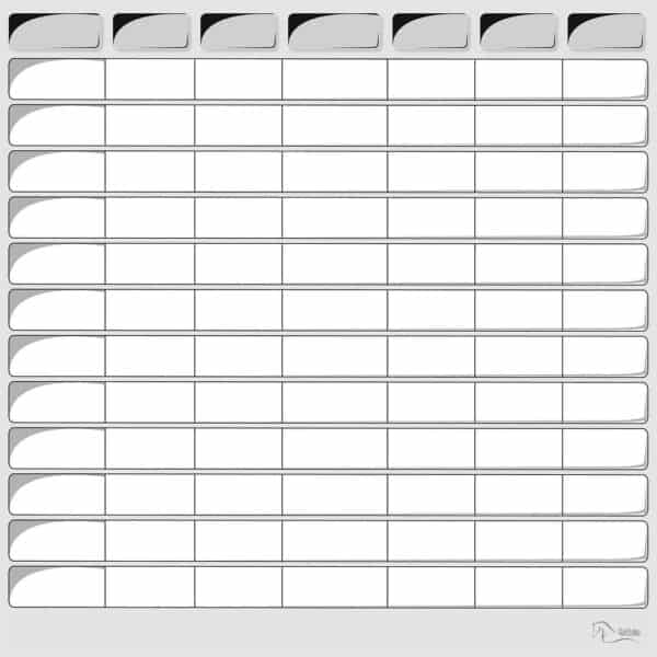 Planning vierge - Noir