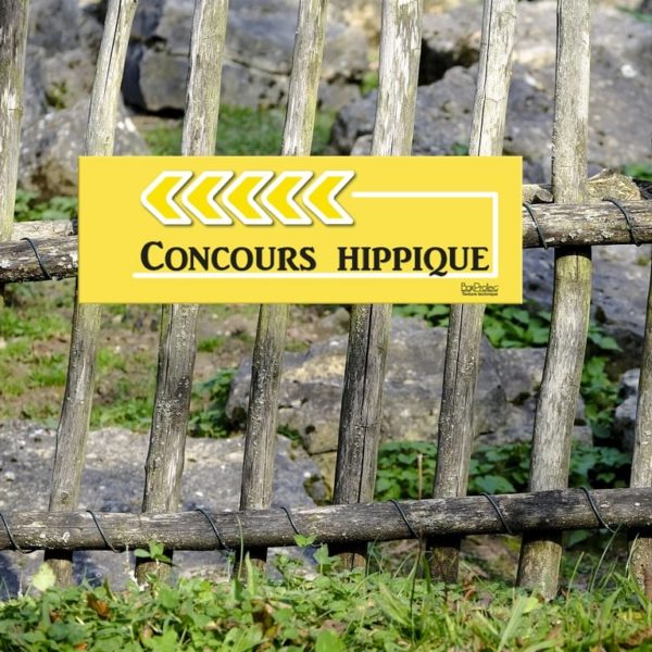 panneau de fléchage concours hippique