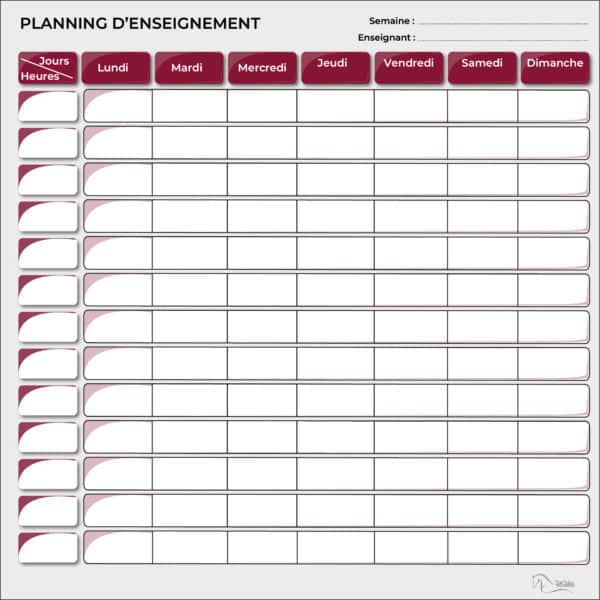 planning d'enseignement semaine bordeaux 2024