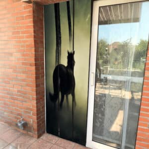 Moustiquaire de porte à personnaliser largeur 75cm - 3 bandes