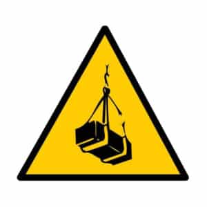 Panneau "Attention charge suspendue" - triangle
