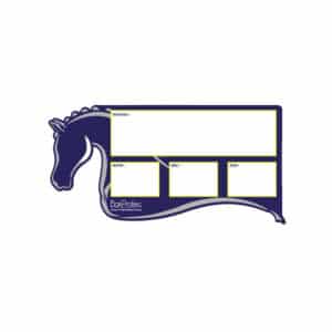 Plaque de ration à motif cheval - Bleu