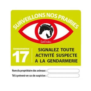 Panneau “Surveillons nos prairies”