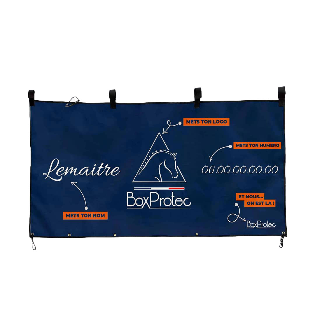 Tenture de box personnalisable - exemple