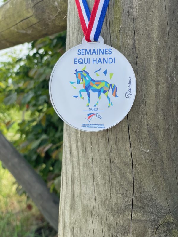 Médaille personnalisée équitation équi handi 2