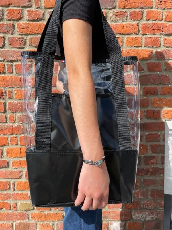 sac transparent summer bag porté