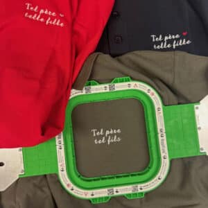 Polo père et fils, père et fille brodé