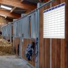 planning effaçable d'entrainement pour l'équitation